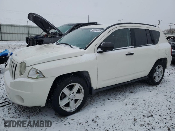 2007 Jeep Compass Sport with VIN 1J8FF47WX7D180030, listed as a Copart auction lot 45364605 with 88,965 mi miles and Clean Title. Bid and sale history available at carsss.com. Image 1.