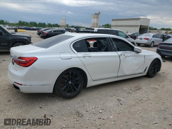 2016 BMW 7 Series 750i xDrive with VIN WBA7F2C56GG418433, listed as a Copart auction lot 56247895 with Not Provided miles and Clean Title. Bid and sale history available at DreamBid. Image 3.