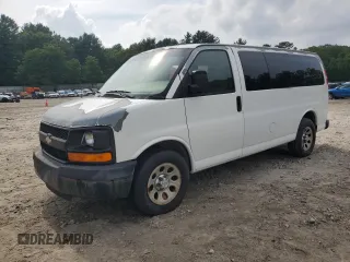 2010 Chevrolet Express Passenger LS with VIN 1GNUGBD41A1113934, listed as a Copart auction lot 64389035 with 84,722 mi miles and Clean title. Bid and sale history available at DreamBid. Image 1.
