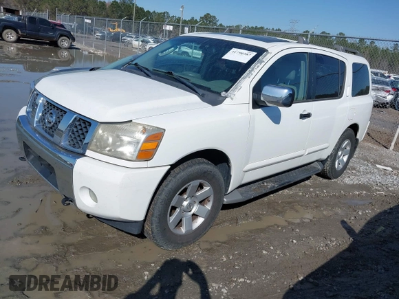 2004 Nissan Armada LE z VIN 5N1AA08BX4N731563, wystawiony jako IAAI lot #41790387 z przebiegiem 228 459 mil mil oraz . Historia ofert i sprzedaży dostępna na DreamBid. Obrazek 2.