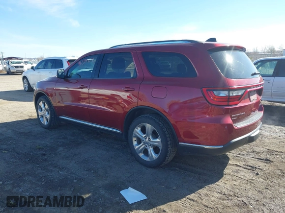 2015 Dodge Durango Limited with VIN 1C4RDJDG5FC688626, listed as a IAAI auction lot 41734454 with 156,869 mi miles and . Bid and sale history available at DreamBid. Image 3.