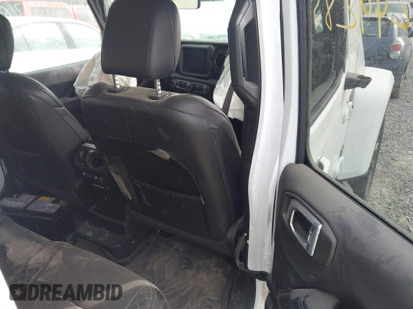 2022 Jeep Wrangler Unlimited Sahara with VIN 1C4HJXEN3NW222744, listed as a IAAI auction lot 41855313 with 43,780 mi miles and . Bid and sale history available at DreamBid. Image 8.