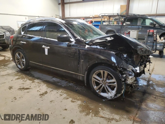 2014 Infiniti QX50 Journey with VIN JN1BJ0HR8EM190268, listed as a Copart auction lot 43971245 with 121,519 mi miles and Salvage Title. Bid and sale history available at carsss.com. Image 4.