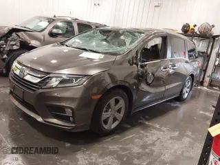 2019 Honda Odyssey EX-L with VIN 5FNRL6H73KB135075, listed as a IAAI auction lot 41908515 with 61,426 mi miles. Bid and sale history available at carsss.com. Image 2.