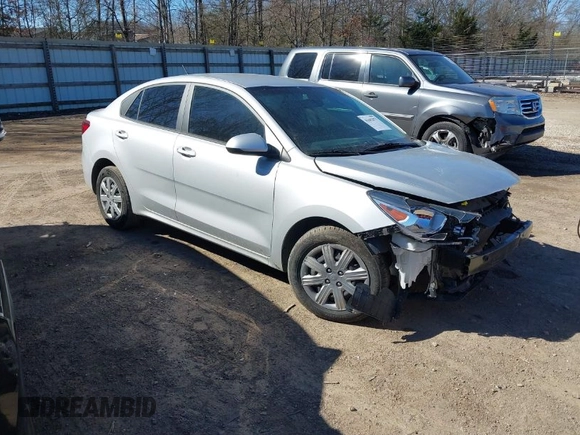 2022 Kia Rio S with VIN 3KPA24AD2NE447421, listed as a IAAI auction lot 41682873 with 52,963 mi miles. Bid and sale history available at carsss.com. Image 1.