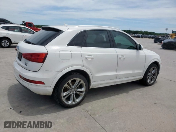 2016 Audi Q3 Premium Plus with VIN WA1EFCFS6GR005296, listed as a Copart auction lot 55215265 with 104,899 mi miles and Salvage title. Bid and sale history available at DreamBid. Image 3.