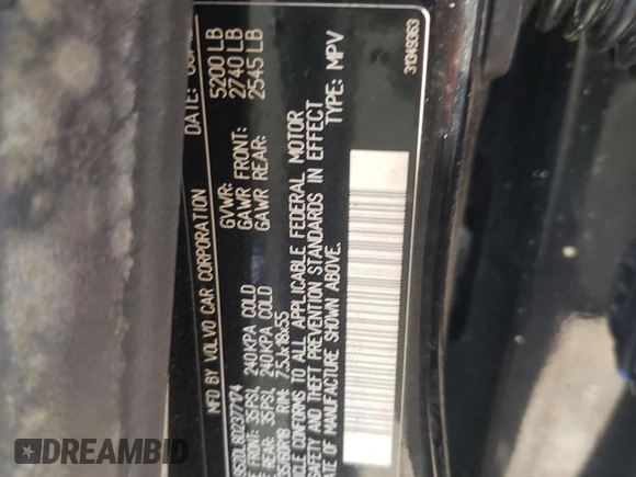 2013 Volvo XC60 3.2L с VIN YV4952DL8D2377174, выставлен на аукционе Copart как лот 51682255 с пробегом Не указан миль и Списание • Salvage title. История ставок и продаж доступна на DreamBid. Изображение 13.