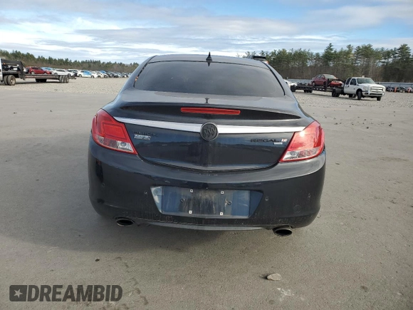 2011 Buick Regal CXL Turbo TO3 with VIN W04GX5GV8B1042254, listed as a Copart auction lot 80002624 with 204,407 mi miles and Salvage Title. Bid and sale history available at carsss.com. Image 6.