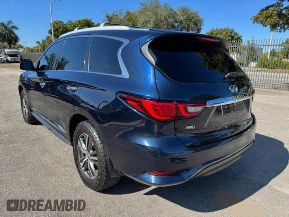 2020 Infiniti QX60 Luxe with VIN 5N1DL0MM9LC538281, listed as a Copart auction lot 56608075 with 130,337 mi miles and Non Repairable. Bid and sale history available at DreamBid. Image 2.