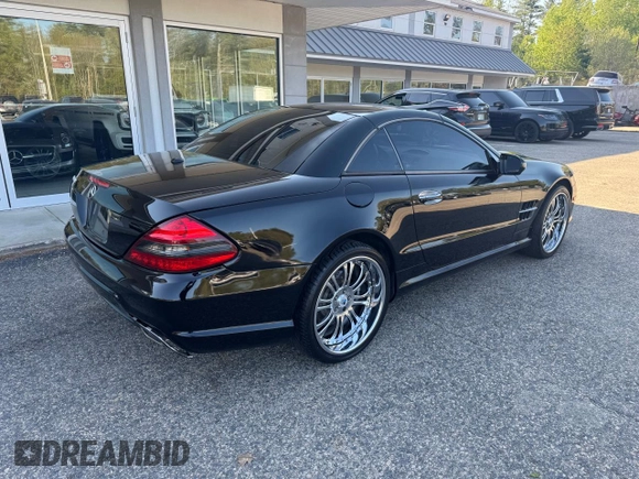 2009 Mercedes-Benz SL 550 with VIN WDBSK71F69F148290, listed as a Copart auction lot 65278595 with 161,833 mi miles and Clean title. Bid and sale history available at DreamBid. Image 4.