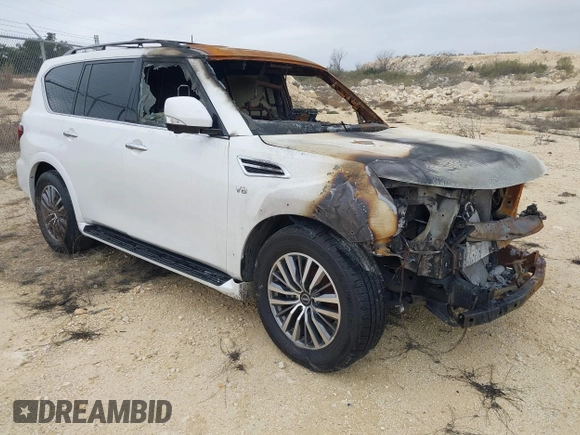 2022 Nissan Armada SL with VIN JN8AY2BC7N9160576, listed as a IAAI auction lot 40990189 with 1 mi miles. Bid and sale history available at carsss.com. Image 1.