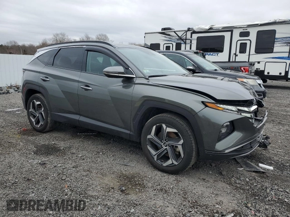2023 Hyundai Tucson Limited with VIN 5NMJECAE7PH237810, listed as a Copart auction lot 46398795 with 18,337 mi miles and Salvage Title. Bid and sale history available at DreamBid. Image 4.