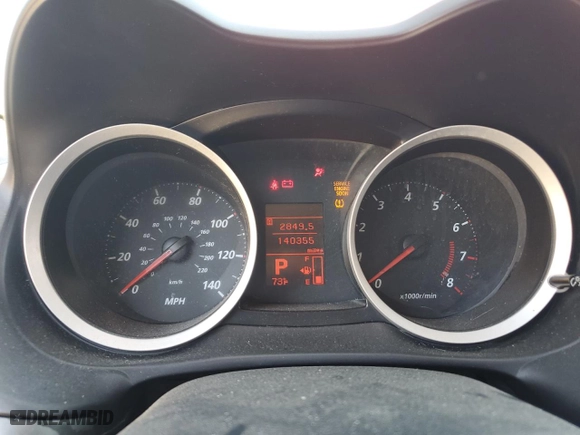 2010 Mitsubishi Lancer ES with VIN JA32U2FUXAU005329, listed as a Copart auction lot 52176725 with 140,355 mi miles and Salvage Title. Bid and sale history available at carsss.com. Image 9.