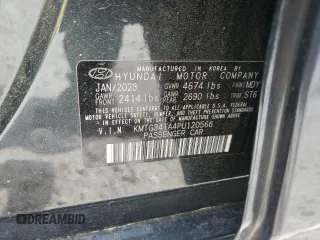 2023 Genesis G70 2.0T with VIN KMTG34TA4PU120566, listed as a Copart auction lot 53307455 with 31,933 mi miles and Salvage title. Bid and sale history available at DreamBid. Image 13.