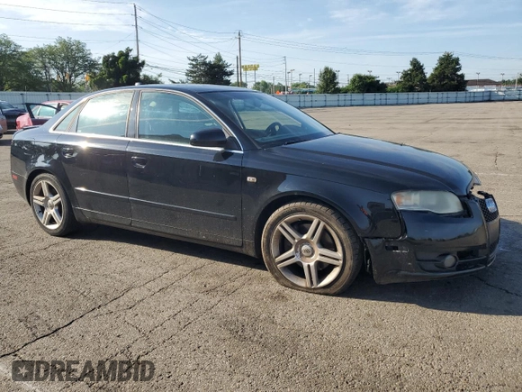 2007 Audi A4 2.0T with VIN WAUDF78E57A127434, listed as a Copart auction lot 61790355 with 203,514 mi miles and Salvage title. Bid and sale history available at DreamBid. Image 4.