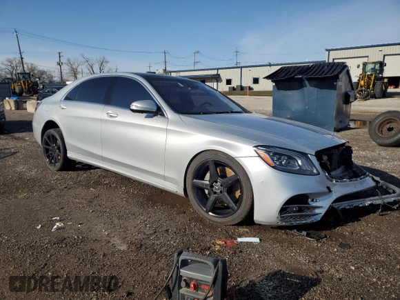 2019 Mercedes-Benz S 560 with VIN WDDUG8GBXKA465035, listed as a Copart auction lot 50627915 with Not Provided miles and Salvage Title. Bid and sale history available at DreamBid. Image 4.