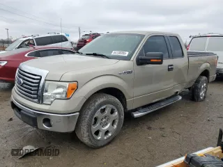 2010 Ford F-150 XL with VIN 1FTFX1CV3AFD17207, listed as a Copart auction lot 44138395 with 122,570 mi miles and Salvage Title. Bid and sale history available at carsss.com. Image 1.