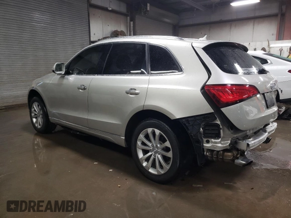 2015 Audi Q5 Premium Plus with VIN WA1LFAFP6FA099393, listed as a Copart auction lot 45502665 with 166,379 mi miles and Salvage title. Bid and sale history available at DreamBid. Image 2.