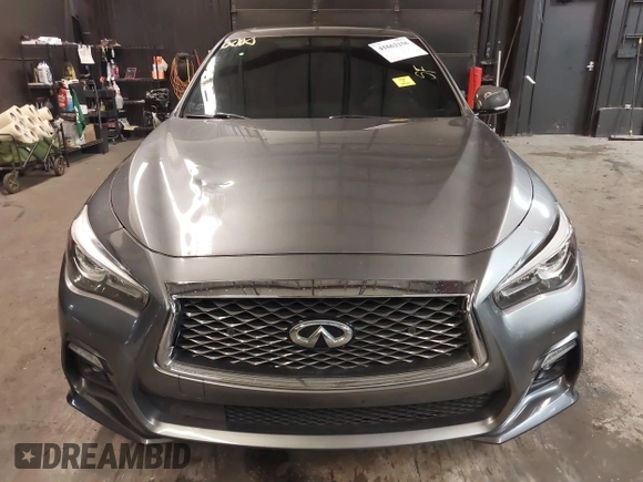 2018 Infiniti Q50 RED SPORT 400 with VIN JN1FV7AR9JM480988, listed as a IAAI auction lot 41662256 with 82,392 mi miles. Bid and sale history available at carsss.com. Image 13.