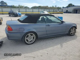 2001 BMW 3 Series 330Ci with VIN WBABS53431JU85614, listed as a Copart auction lot 46778405 with 107,237 mi miles and Non Repairable. Bid and sale history available at carsss.com. Image 3.