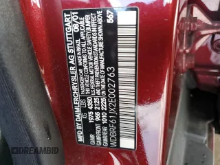 2002 Mercedes-Benz C with VIN WDBRF61JX2E002763, listed as a Copart auction lot 80010164 with 56,332 mi miles and Clean Title. Bid and sale history available at carsss.com. Image 12.
