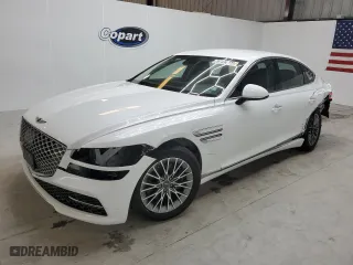 2023 Genesis G80 2.5T with VIN KMTGB4SC8PU197768, listed as a Copart auction lot 67732044 with 25,213 mi miles and Non Repairable. Bid and sale history available at carsss.com. Image 1.