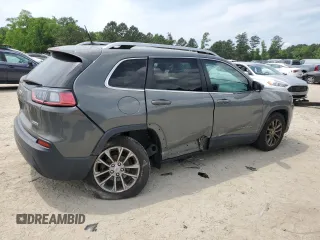 2020 Jeep Cherokee Latitude Plus with VIN 1C4PJLLB0LD653676, listed as a Copart auction lot 55921075 with 98,997 mi miles and Salvage title. Bid and sale history available at DreamBid. Image 3.