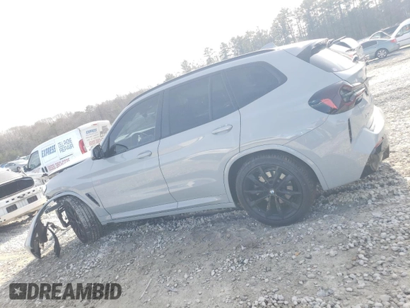 2022 BMW X3 sDrive30i with VIN WBX47DP00NN177414, listed as a Copart auction lot 88497825 with Not Provided miles and Salvage Title. Bid and sale history available at DreamBid. Image 2.