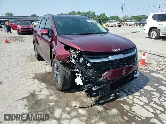 2024 Kia Sportage SX-Prestige with VIN KNDPXCDG5R7121467, listed as a Copart auction lot 58390245 with 7,310 mi miles and Salvage title. Bid and sale history available at DreamBid. Image 14.