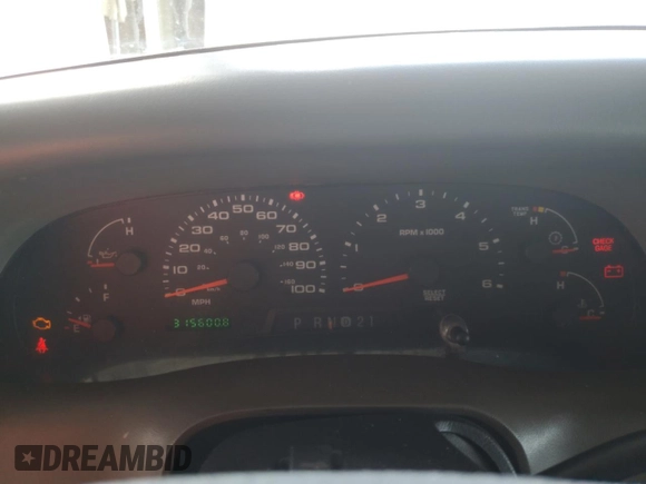 2004 Ford F-250 XL with VIN 1FTNX20L34EA06312, listed as a Copart auction lot 53779295 with 315,600 mi miles and Salvage title. Bid and sale history available at DreamBid. Image 9.