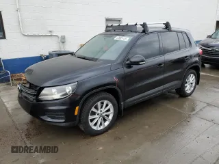 2017 Volkswagen Tiguan S with VIN WVGBV7AX8HK046105, listed as a Copart auction lot 47805145 with 128,900 mi miles and Salvage Title. Bid and sale history available at DreamBid. Image 1.