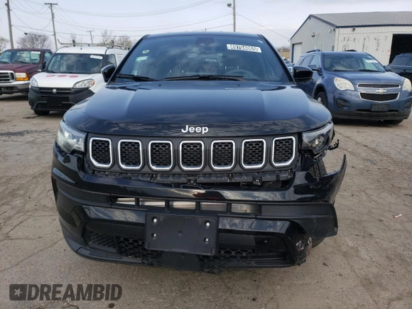 2023 Jeep Compass Sport with VIN 3C4NJDAN0PT570999, listed as a Copart auction lot 49704065 with 17,766 mi miles and Clean title. Bid and sale history available at DreamBid. Image 5.