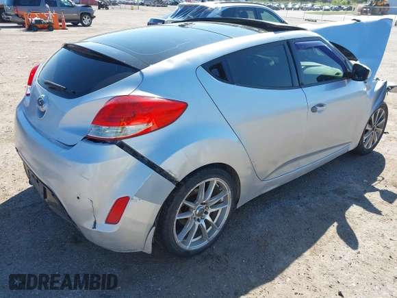 2012 Hyundai Veloster w/Black Int with VIN KMHTC6ADXCU036070, listed as a IAAI auction lot 41779990 with Not provided miles and . Bid and sale history available at DreamBid. Image 4.