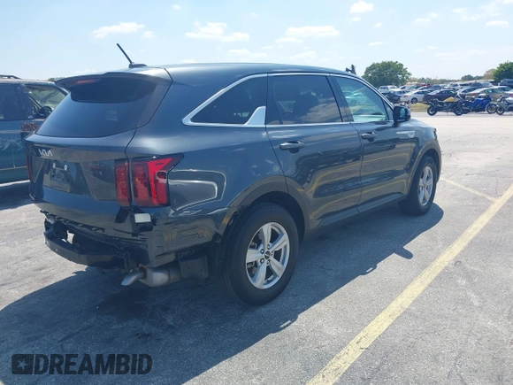 2023 Kia Sorento LX with VIN 5XYRG4LC4PG218835, listed as a IAAI auction lot 42048732 with 25,143 mi miles and . Bid and sale history available at DreamBid. Image 4.