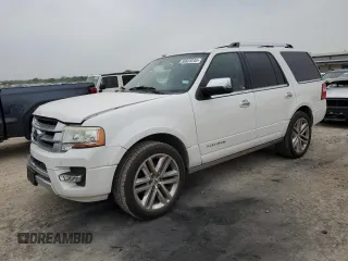 2015 Ford Expedition Platinum z VIN 1FMJU1LT4FEF39359, wystawiony jako Copart lot #50823245 z przebiegiem 147 552 mil mil oraz Szkoda całkowita • Salvage title. Historia ofert i sprzedaży dostępna na DreamBid. Obrazek 1.