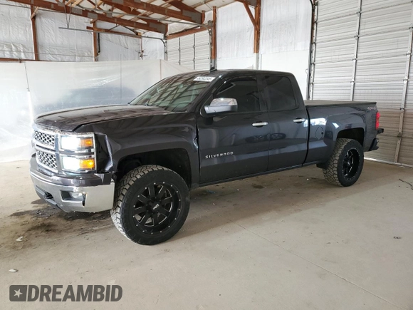 2014 Chevrolet Silverado 1500 LT with VIN 1GCVKREC9EZ314384, listed as a Copart auction lot 49292245 with 123,386 mi miles and Salvage Title. Bid and sale history available at DreamBid. Image 1.