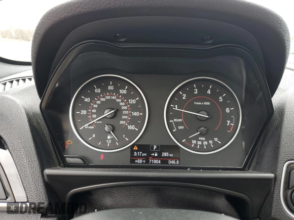 2017 BMW 2 Series 230i with VIN WBA2F9C52HV664153, listed as a Copart auction lot 51953875 with 71,904 mi miles and Salvage title. Bid and sale history available at DreamBid. Image 9.