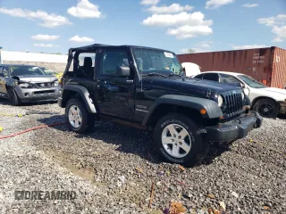 2013 Jeep Wrangler Sport with VIN 1C4AJWAG5DL694110, listed as a Copart auction lot 52200885 with 187,924 mi miles and Salvage Title. Bid and sale history available at carsss.com. Image 4.