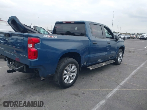 2024 Chevrolet Silverado 1500 Custom with VIN 3GCPDBEK7RG252751, listed as a IAAI auction lot 41429343 with 3,735 mi miles and . Bid and sale history available at DreamBid. Image 4.