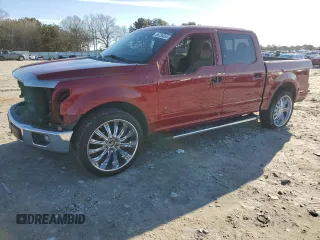 2015 Ford F-150 XL with VIN 1FTEW1CG4FKE01180, listed as a Copart auction lot 86736054 with 119,561 mi miles and Salvage Title. Bid and sale history available at carsss.com. Image 1.