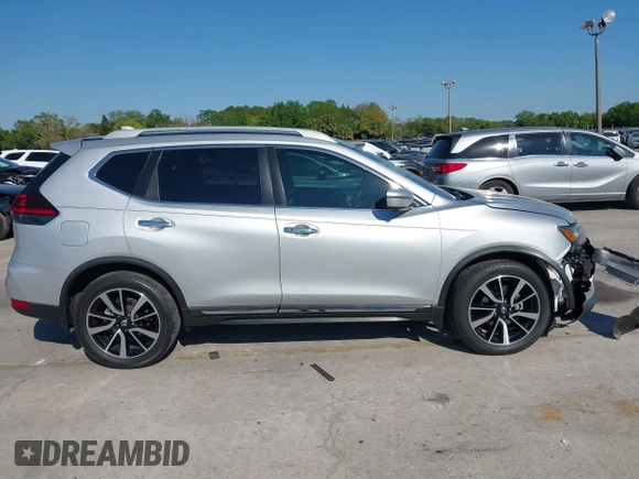 2019 Nissan Rogue SV with VIN 5N1AT2MT9KC712922, listed as a IAAI auction lot 41881530 with 21,489 mi miles and . Bid and sale history available at DreamBid. Image 13.
