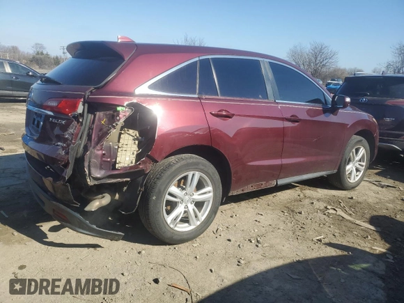 2014 Acura RDX Tech Pkg with VIN 5J8TB4H58EL005386, listed as a Copart auction lot 44541655 with 125,774 mi miles and Salvage Title. Bid and sale history available at carsss.com. Image 3.