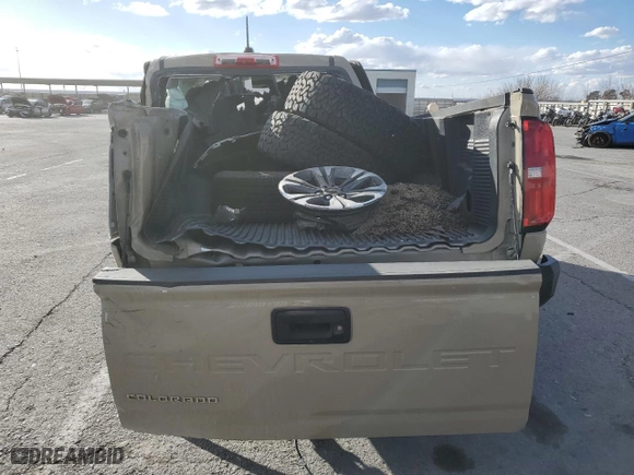 2022 Chevrolet Colorado 2WD Z71 with VIN 1GCGSDEN4N1224278, listed as a Copart auction lot 43210675 with 30,915 mi miles and Non Repairable. Bid and sale history available at carsss.com. Image 6.