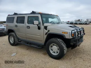 2003 Hummer H2 with VIN 5GRGN23U73H102412, listed as a Copart auction lot 87419024 with 176,456 mi miles and Salvage Title. Bid and sale history available at carsss.com. Image 4.