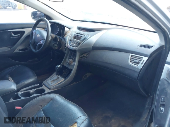 2013 Hyundai Elantra GLS with VIN KMHDH4AE4DU820748, listed as a IAAI auction lot 42398661 with 233,670 mi miles and . Bid and sale history available at DreamBid. Image 5.