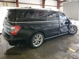 2018 Ford Expedition Max Platinum with VIN 1FMJK1MT3JEA54854, listed as a Copart auction lot 46295665 with 192,965 mi miles and Salvage title. Bid and sale history available at DreamBid. Image 3.