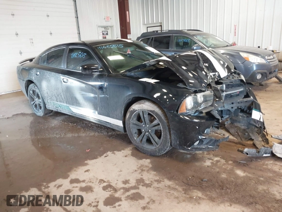 2014 Dodge Charger SXT with VIN 2C3CDXJG0EH296568, listed as a IAAI auction lot 41665615 with 114,056 mi miles. Bid and sale history available at carsss.com. Image 1.