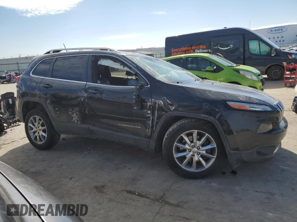 2014 Jeep Cherokee Limited with VIN 1C4PJMDB6EW159298, listed as a Copart auction lot 46536955 with Not Provided miles and Salvage Title. Bid and sale history available at DreamBid. Image 4.