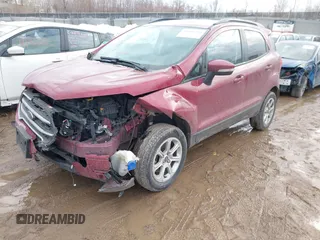 2021 Ford EcoSport SE with VIN MAJ3S2GE5MC446322, listed as a IAAI auction lot 41632504 with 36,592 mi miles and . Bid and sale history available at DreamBid. Image 19.