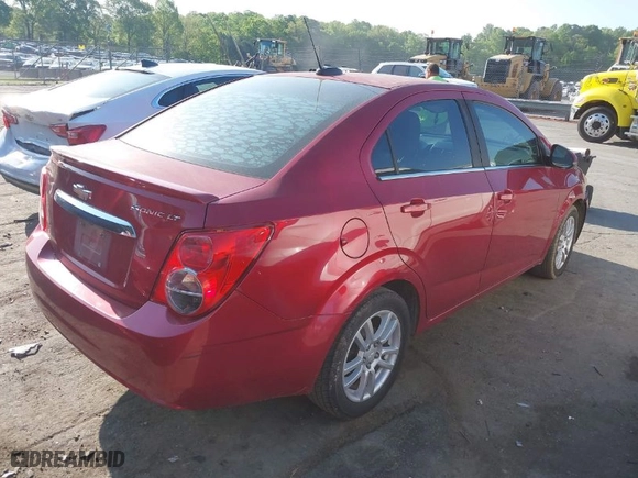 2016 Chevrolet Sonic LT with VIN 1G1JC5SH1G4117433, listed as a IAAI auction lot 42078979 with 167,201 mi miles. Bid and sale history available at carsss.com. Image 4.